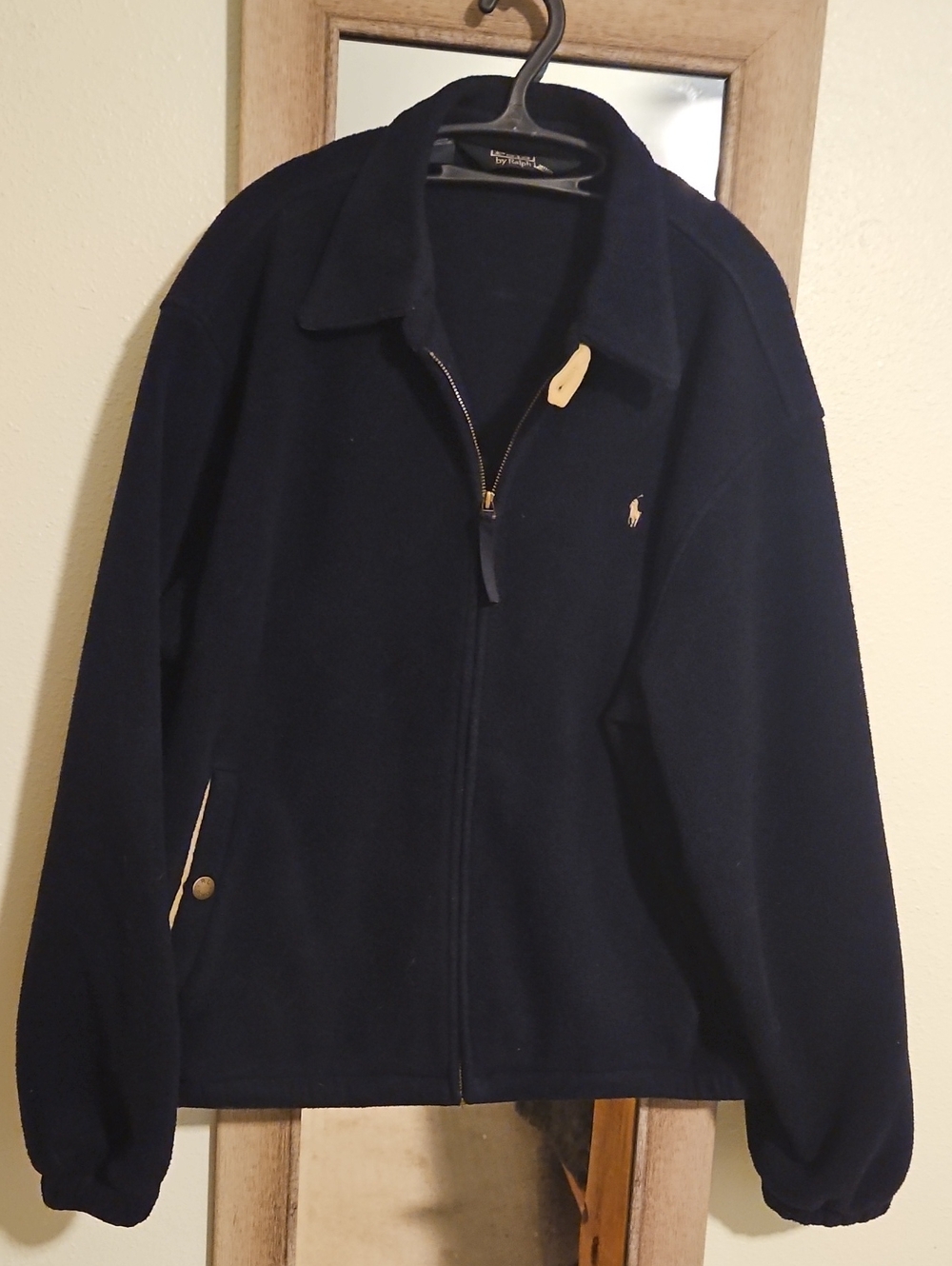 Polo By Ralph Lauren Zip Up Fleece Coat Jacket Vintage Outerwear